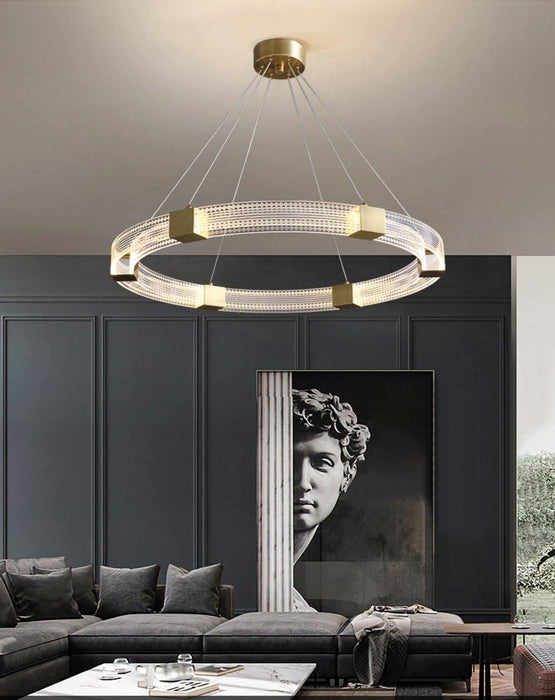 Parallel Ring LED Chandelier-DWHOME