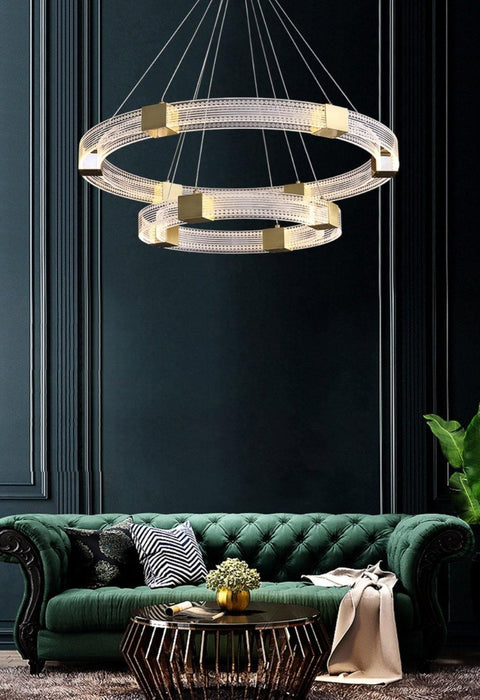 Parallel Ring LED Chandelier-DWHOME