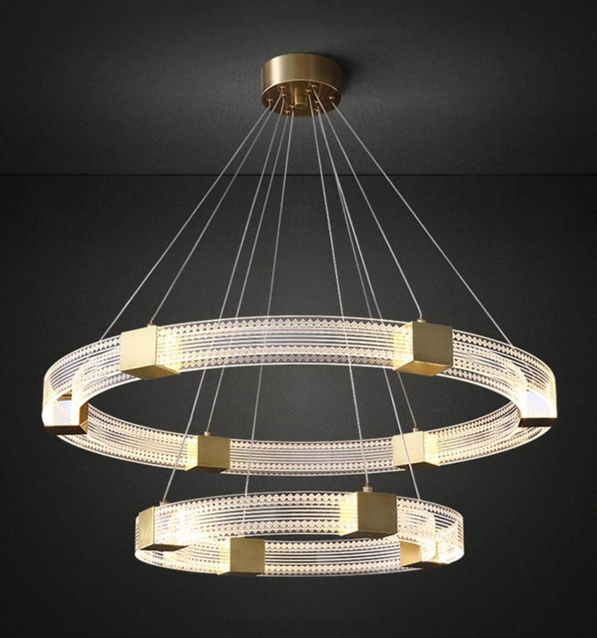 Parallel Ring LED Chandelier-DWHOME