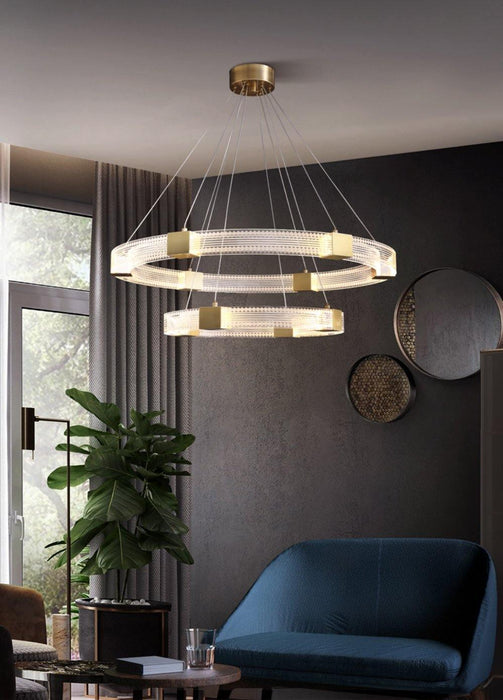 Parallel Ring LED Chandelier-DWHOME