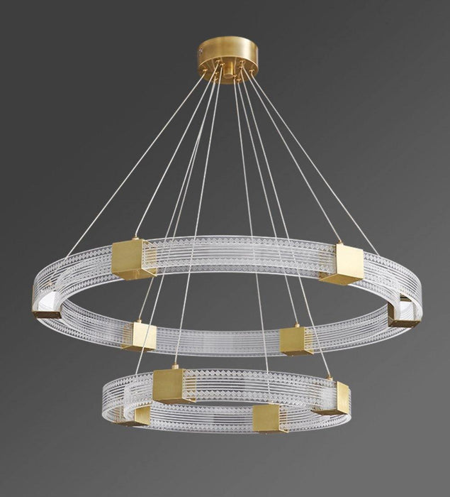 Parallel Ring LED Chandelier-DWHOME