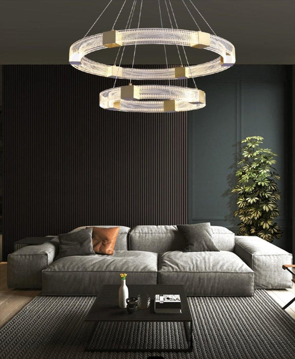 Parallel Ring LED Chandelier-DWHOME