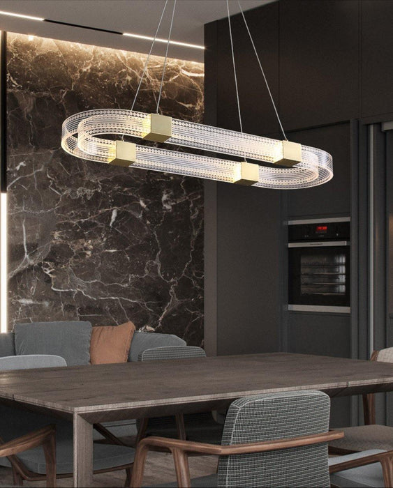 Parallel Ring LED Chandelier-DWHOME