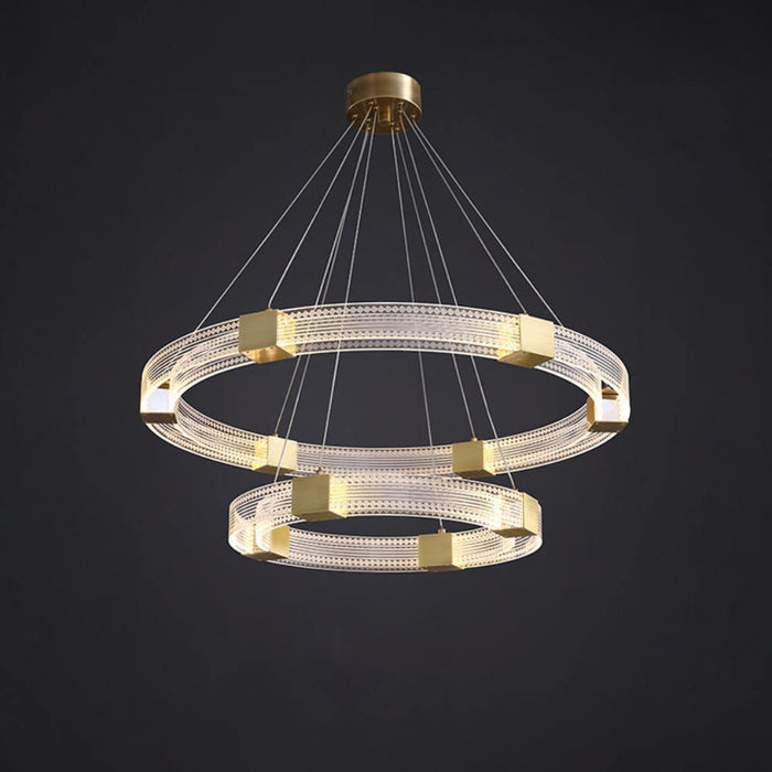 Parallel Ring LED Chandelier-DWHOME