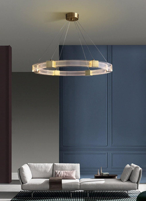 Parallel Ring LED Chandelier-DWHOME