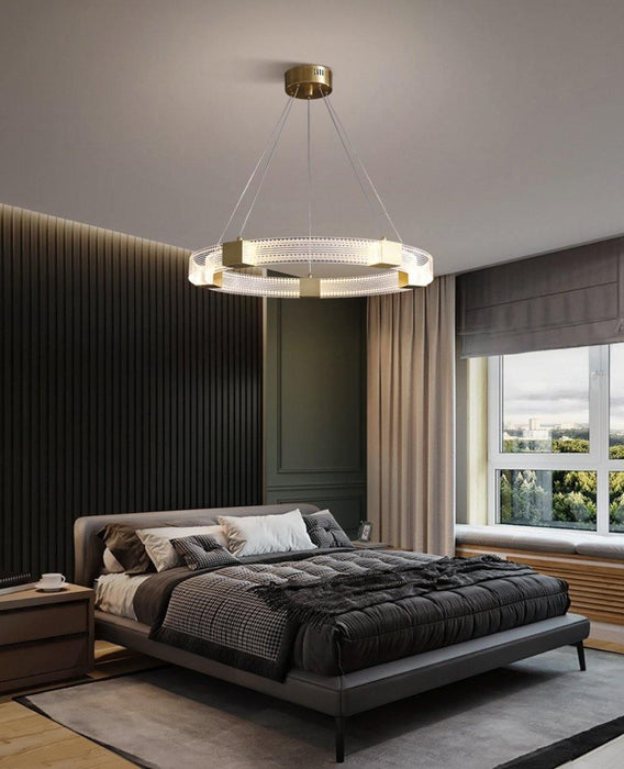 Parallel Ring LED Chandelier-DWHOME