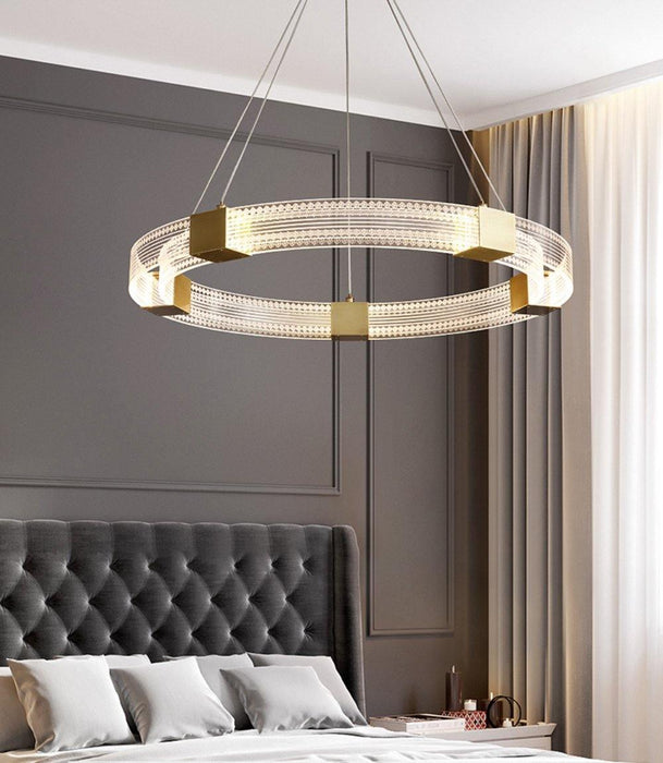 Parallel Ring LED Chandelier-DWHOME