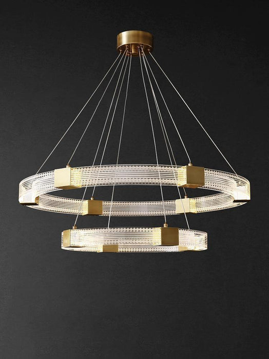 Parallel Ring LED Chandelier-DWHOME