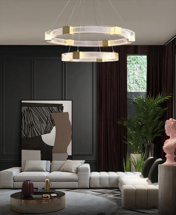 Parallel Ring LED Chandelier-DWHOME
