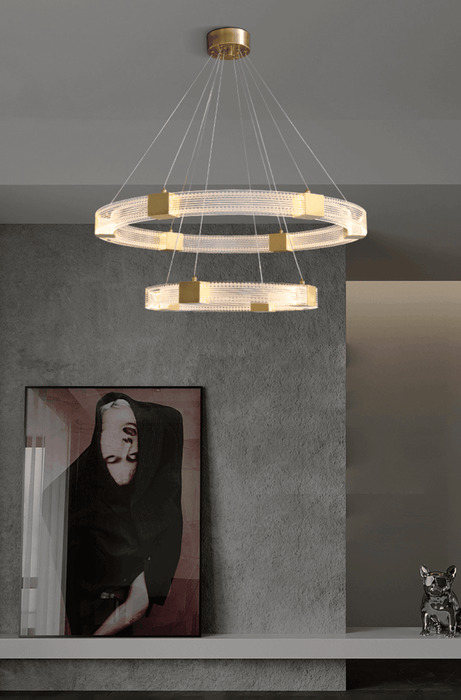 Parallel Ring LED Chandelier-DWHOME