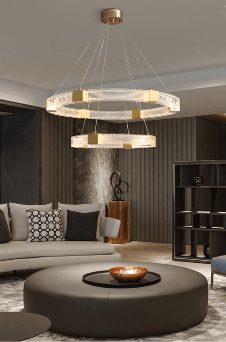 Parallel Ring LED Chandelier-DWHOME