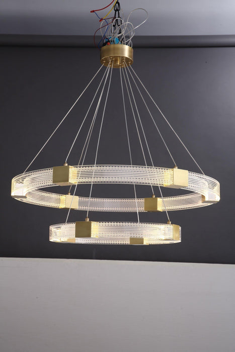 Parallel Ring LED Chandelier-DWHOME
