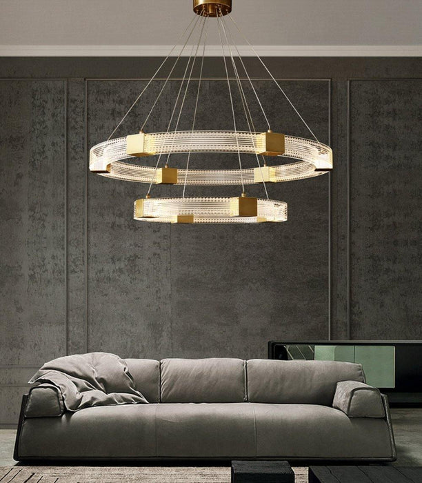 Parallel Ring LED Chandelier-DWHOME