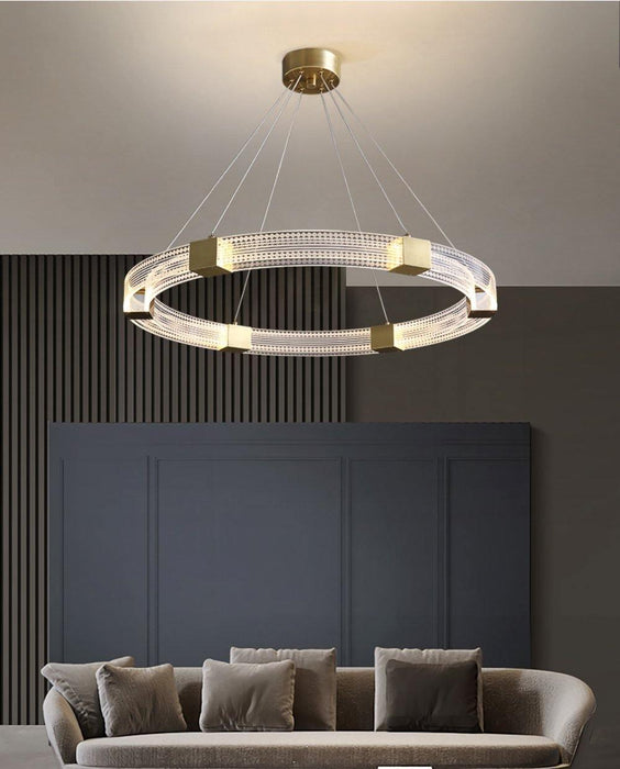 Parallel Ring LED Chandelier-DWHOME