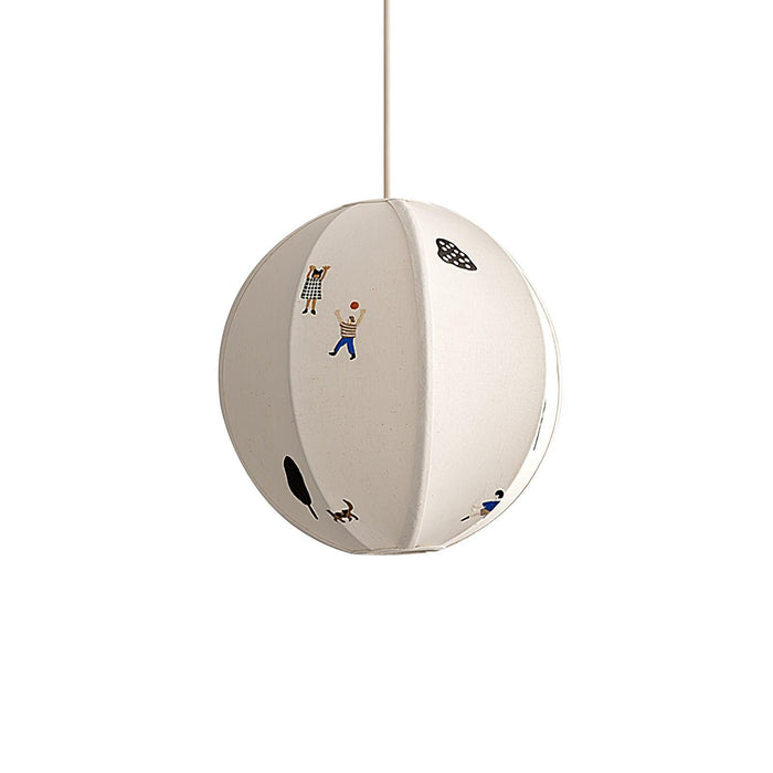 Park Embroidered Textile Pendant Lamp-DWHOME