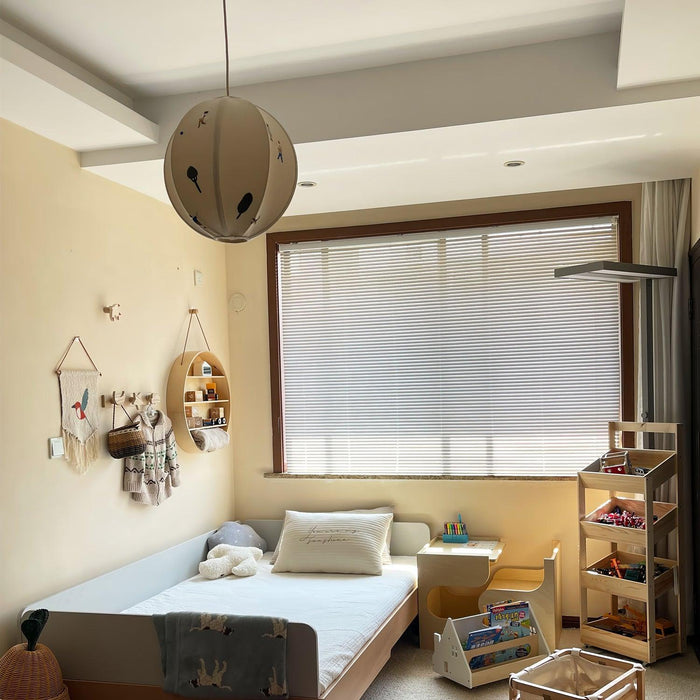 Park Embroidered Textile Pendant Lamp-DWHOME