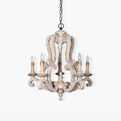 Parrotuncle Wooden Candle Chandelier-DWHOME