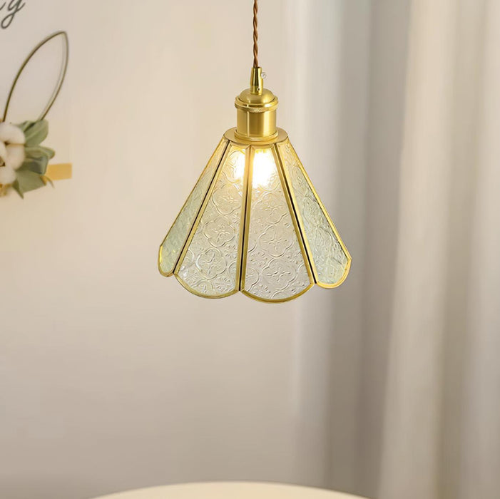 Patterned Glass Pendant Lamp-DWHOME