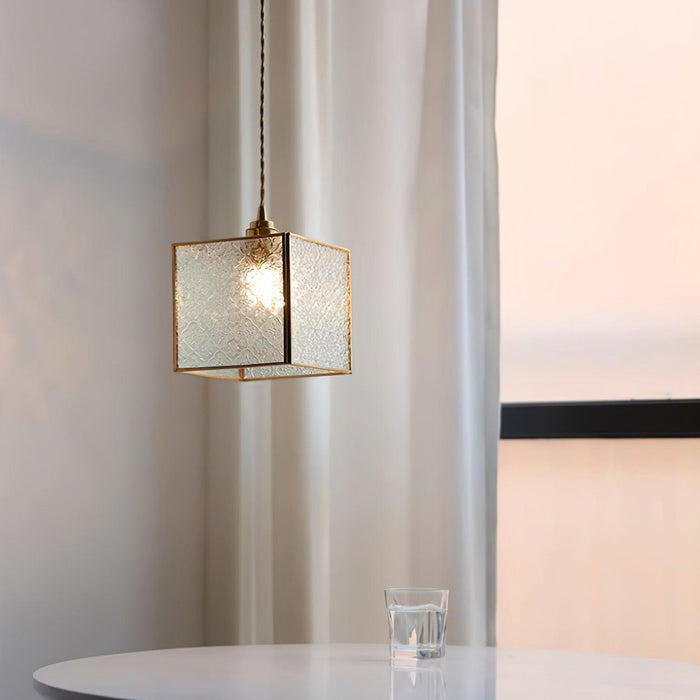 Patterned Glass Pendant Lamp-DWHOME