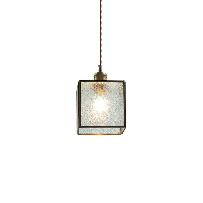 Patterned Glass Pendant Lamp-DWHOME