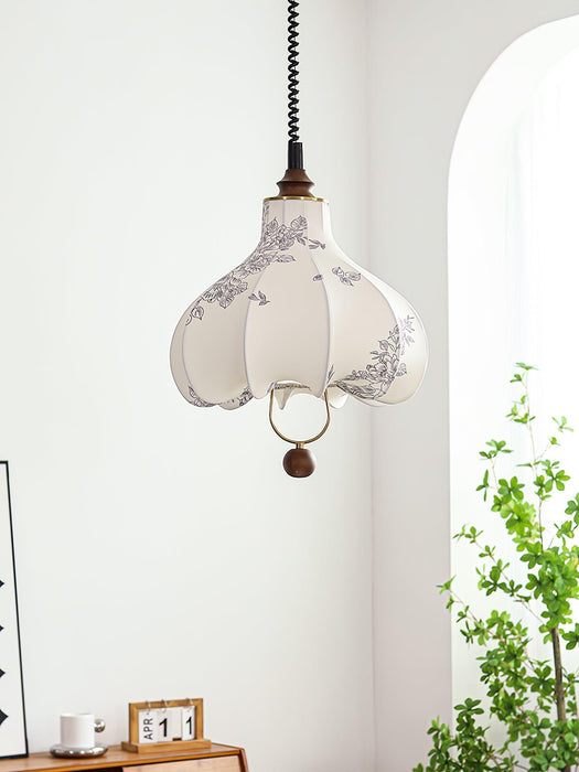 Pear Fabric Pendant Lamp-DWHOME