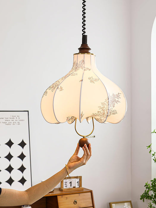 Pear Fabric Pendant Lamp-DWHOME