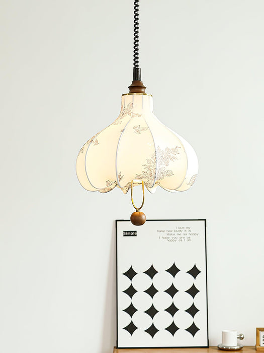 Pear Fabric Pendant Lamp-DWHOME