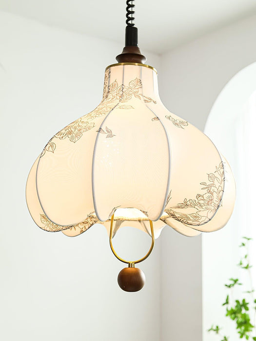 Pear Fabric Pendant Lamp-DWHOME