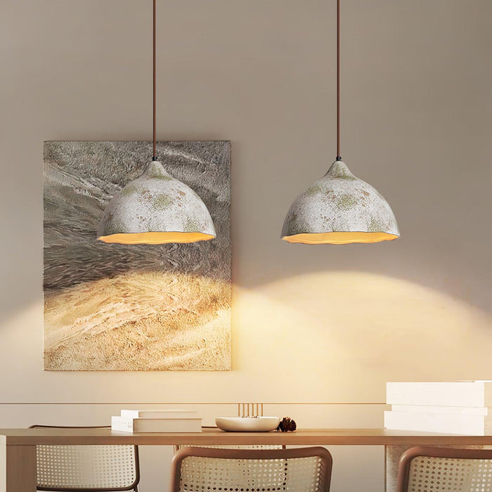 Pear Shape Ceramic Pendant Light-DWHOME