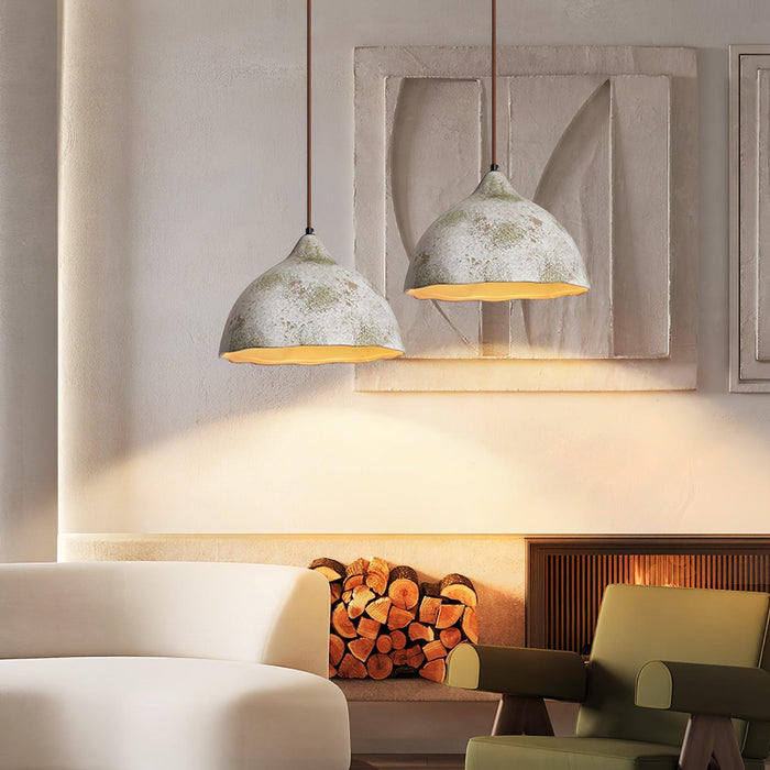 Pear Shape Ceramic Pendant Light-DWHOME