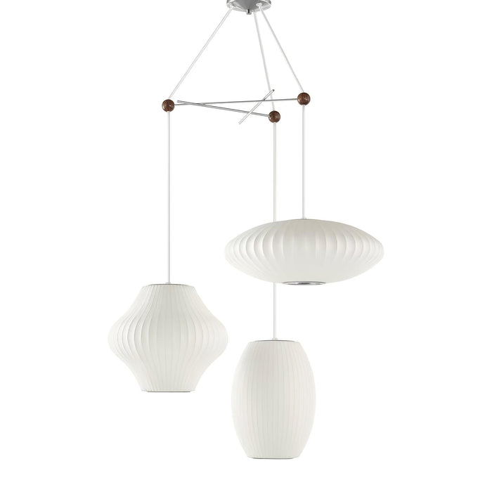 Pendentif Lampe Triple Poire à Bulles - DWHOME