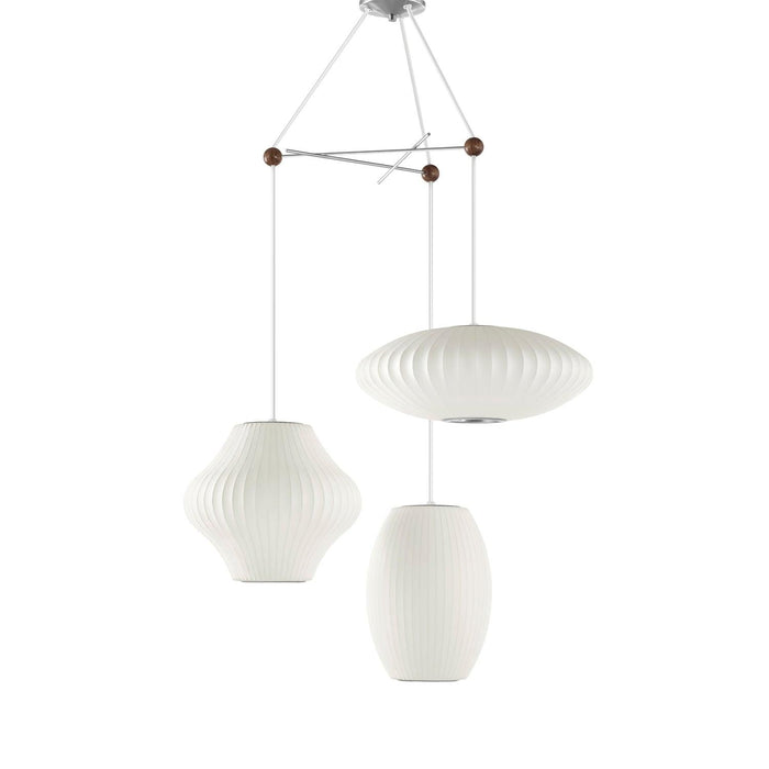 Pendentif Lampe Triple Poire à Bulles - DWHOME