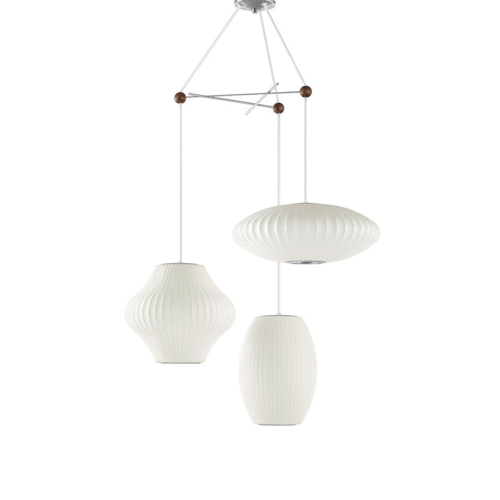Pendentif Lampe Triple Poire à Bulles - DWHOME