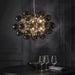 Pearl Black Glass Grape Chandelier - Pendant Light - DWHOME