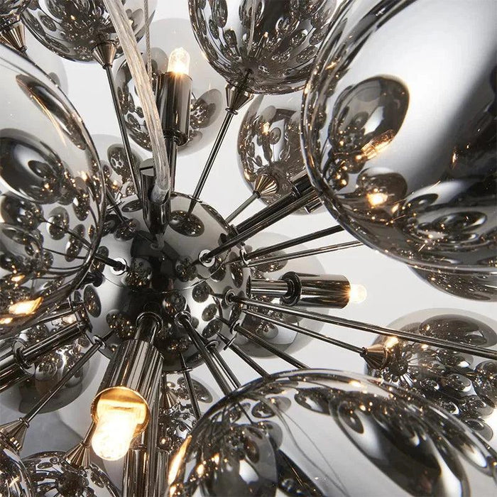 Pearl Black Glass Grape Chandelier - Pendant Light - DWHOME