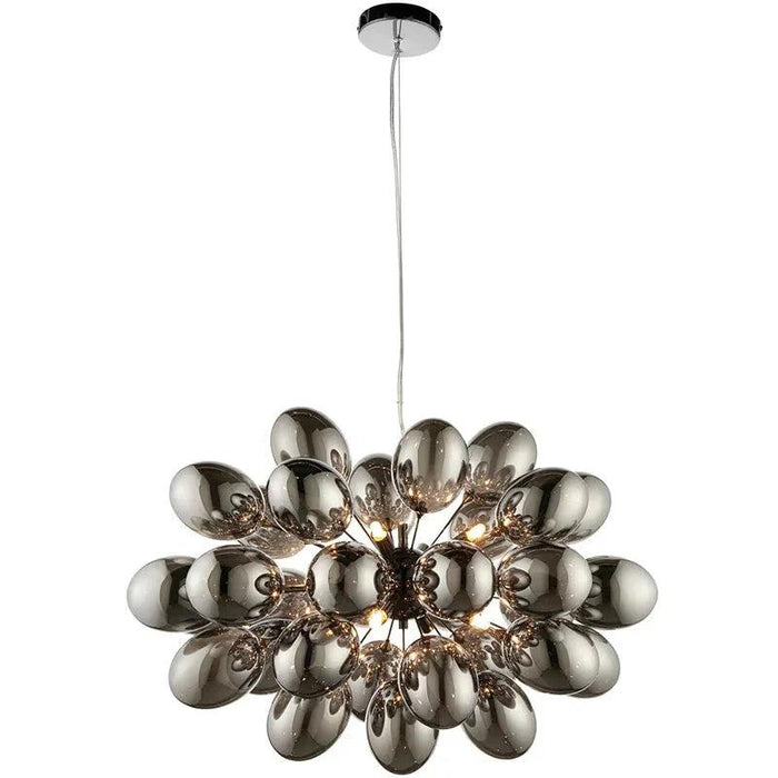 Pearl Black Glass Grape Chandelier - Pendant Light - DWHOME