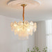 Pearl Glass Shell Chandelier-DWHOME