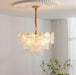 Pearl Glass Shell Chandelier-DWHOME