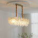 Pearl Glass Shell Chandelier-DWHOME