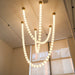 Pearl Glass Necklace Balls Chandelier-DWHOME