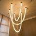 Pearl Glass Necklace Balls Chandelier-DWHOME