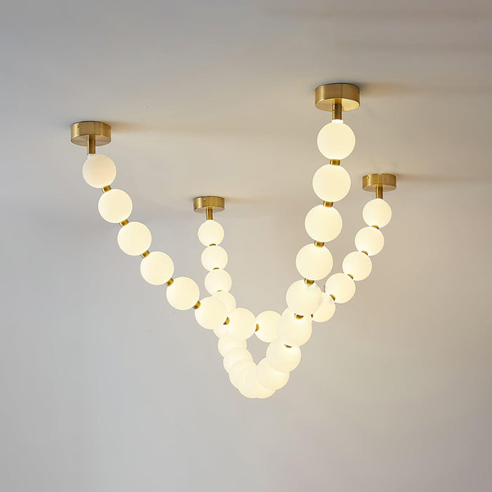 Pearl Necklace Balls Chandelier - DWHOME
