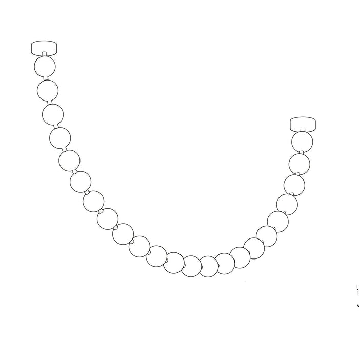Pearl Necklace Balls Chandelier - DWHOME