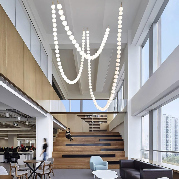 Pearl Necklace Balls Chandelier - DWHOME