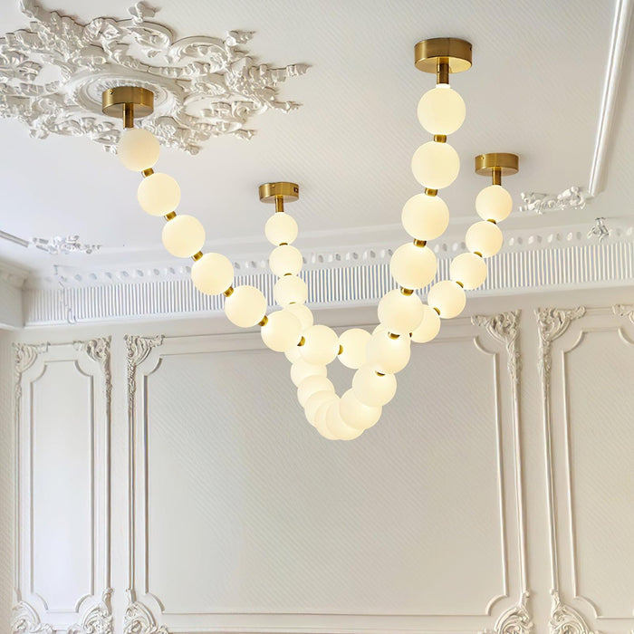 Pearl Necklace Balls Chandelier - DWHOME