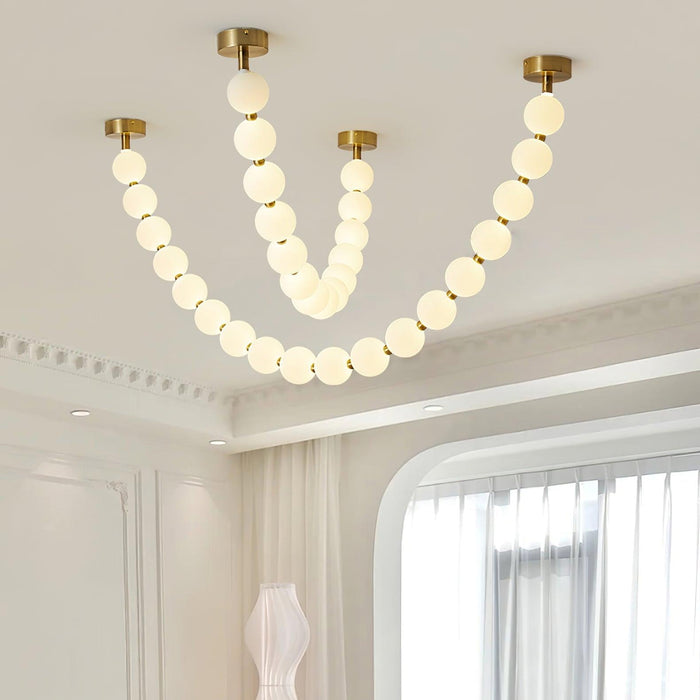 Pearl Necklace Balls Chandelier - DWHOME