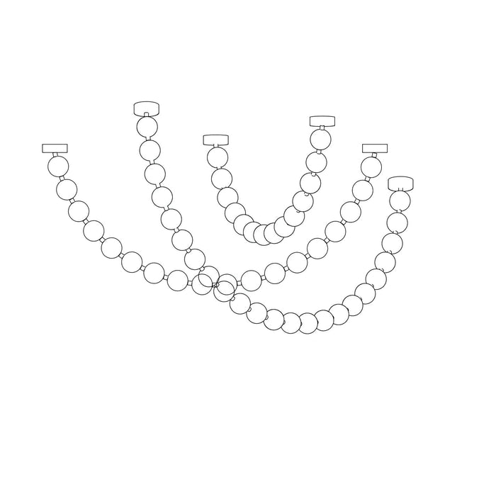 Pearl Glass Necklace Balls Chandelier-DWHOME