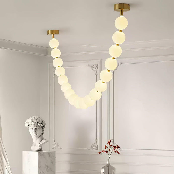 Pearl Necklace Balls Chandelier - DWHOME