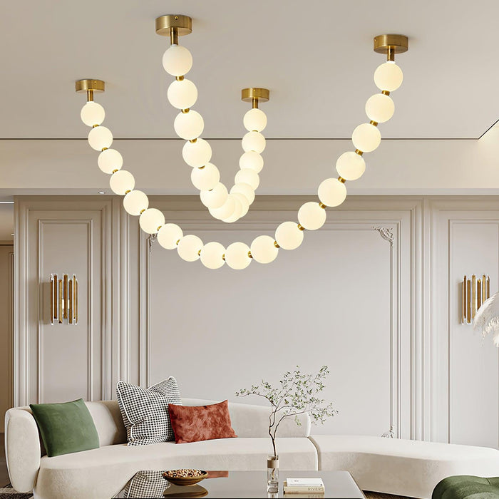 Pearl Necklace Balls Chandelier - DWHOME