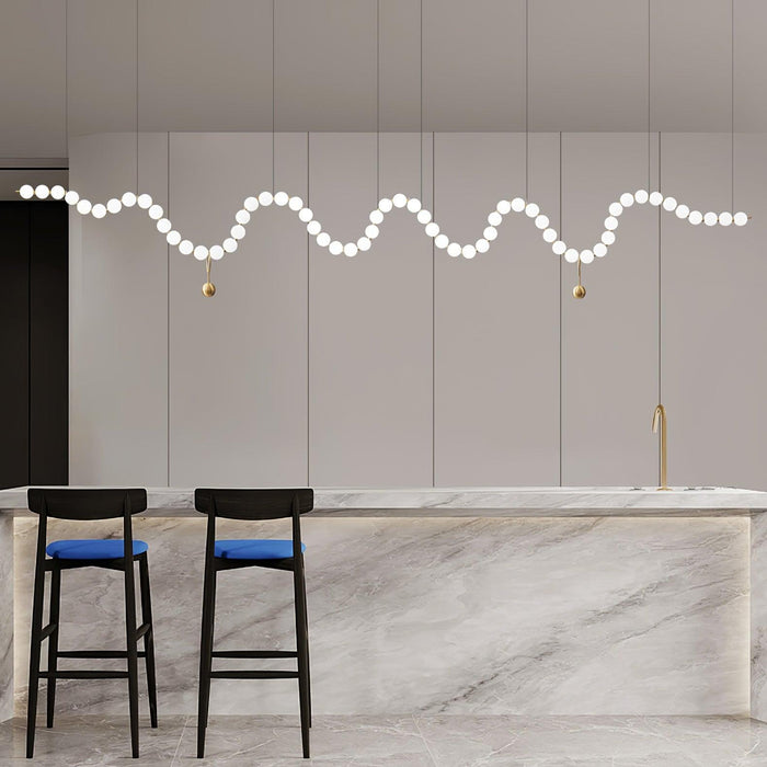 Glass Pearl Necklace Chandelier - DWHOME